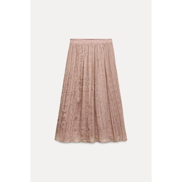 Zara Wrinkle Effect Skirt - Picture 4 of 9